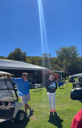 Gail at capon springs with the sun shining down