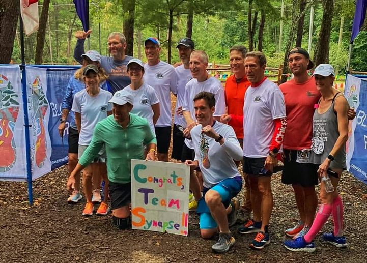 Team Synapse and community at the end of the race.