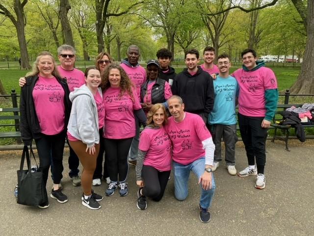 Papa's Rockin NJ Walkers smile at the Parkinson's Unity Walk