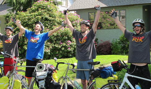 Biking for Baha: Four Brothers to Honor Their Grandfather in an 8,000-km Ride across Canada