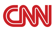 Logo for CNN, a cable news station.