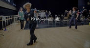 Woman dancing for PD Movement Lab.