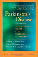 Cover of the second edition book, "Parkinson's Disease: A Complete Guide for Patients and Families."