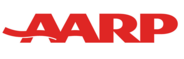 Logo for "AARP" non-profit organization.