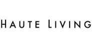 Logo for the magazine, "Haute Living."