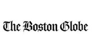Logo for "The Boston Globe" newspaper.