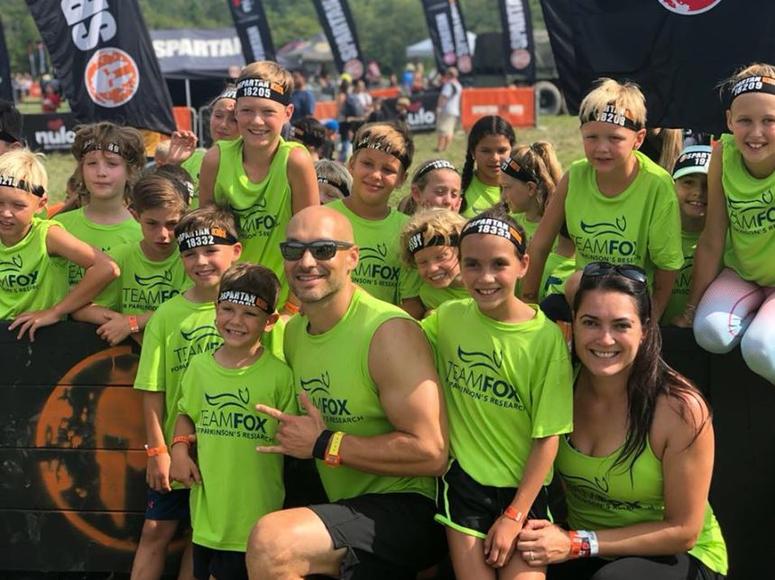 Team Papa D race participants at the Spartan Sprint