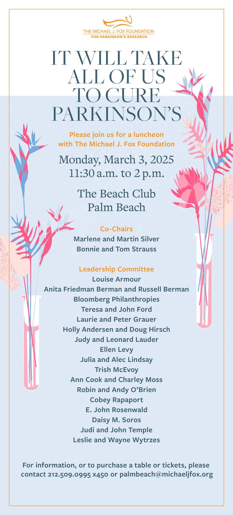 Invitation to the Palm Beach Luncheon 