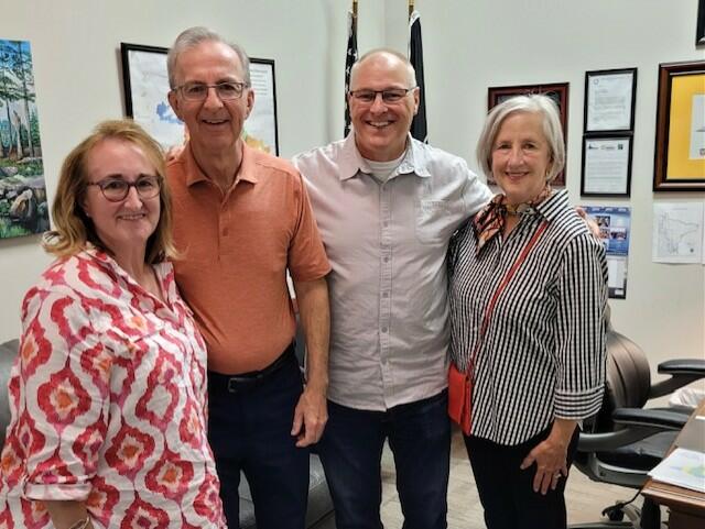 Minnesota advocates Kathryn and Steve Holden and Sally Rollins meet with Congressman Pete Stauber (R-MN).