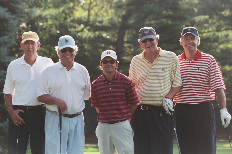 Vincent Tese, Jimmy Cayne, Michael J. Fox, Ed Levy and Lee Mikles_2005.jpg